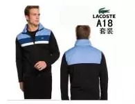 hiver automne lacoste 2019U sport wear survetement hommes a18 noir cyan